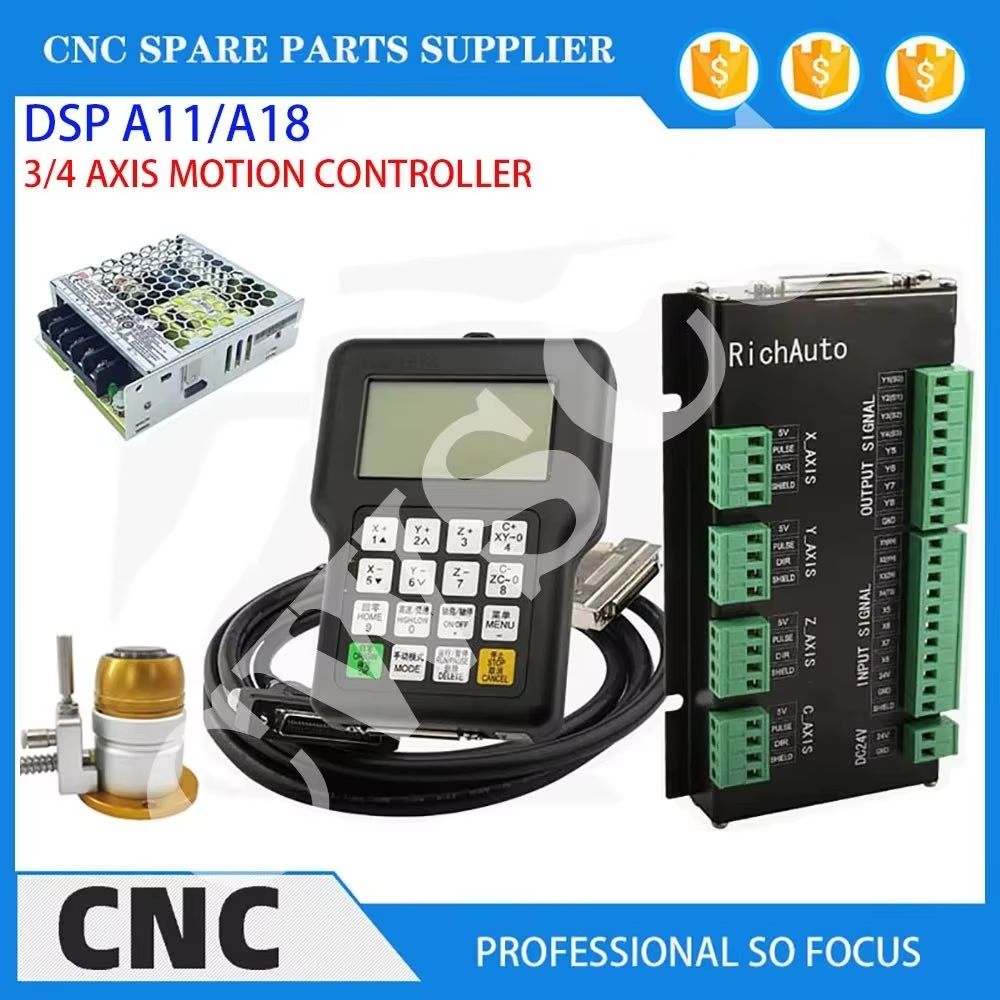 Richauto A11 Dsp Controller 3 Axis - 3 eksenli 4 eksenli CNC takım