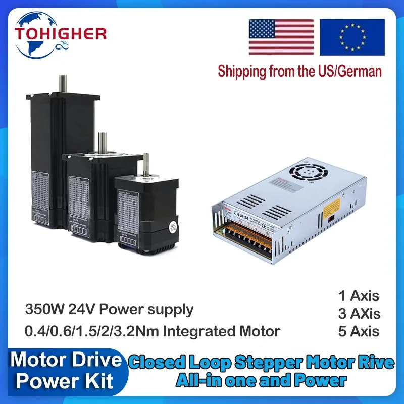Nema 23 Closed Loop Stepper Motor Driver Kit - Nema17 Nema23 Step Motor Sürücü Gücü