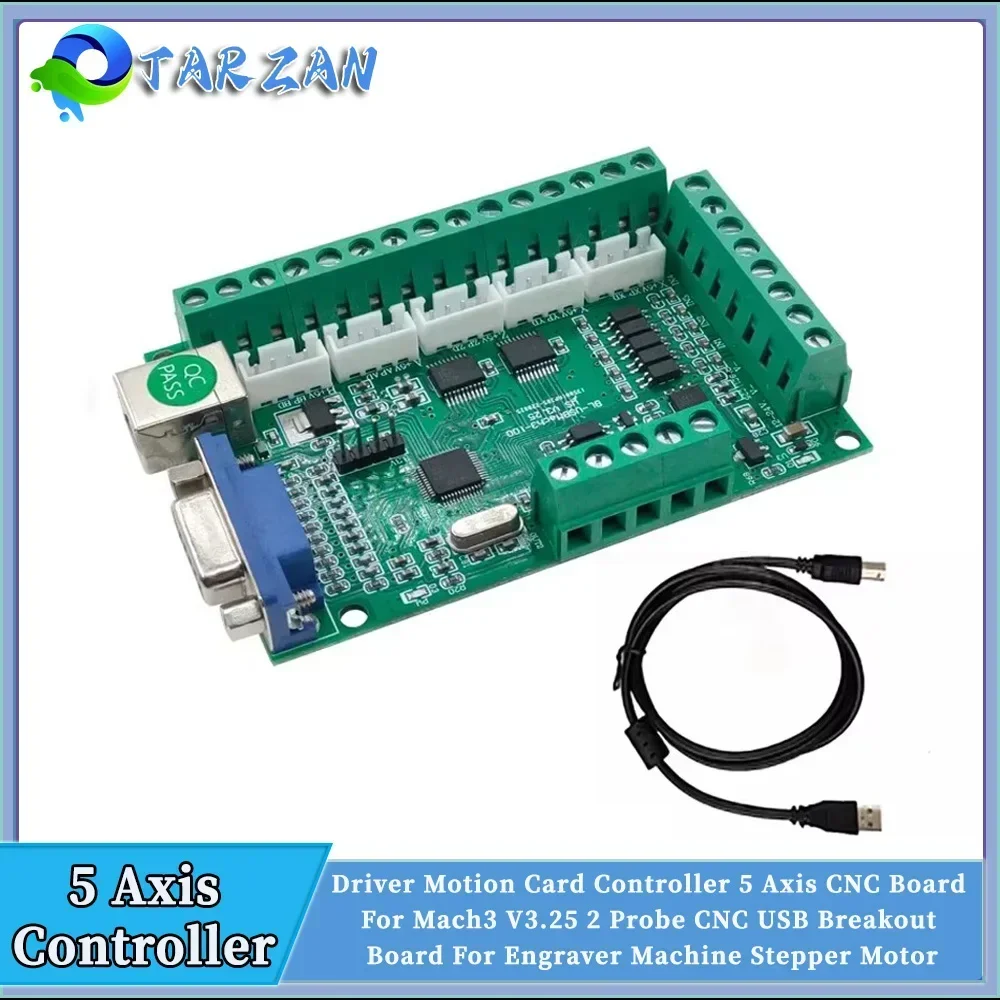 5 Axis Cnc Breakout Board Interface Mach3 - CNC 5 Eksenli Mach3 Arayüz Kartı