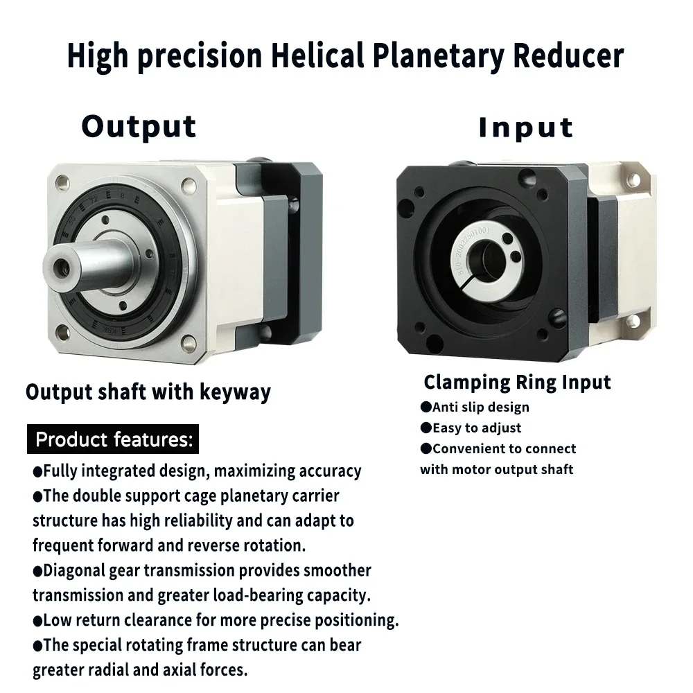 Planetary Gearbox Reducer Nema 23 34 - Helisel Dişli Nema23/Nema 34 Planet Şanzıman