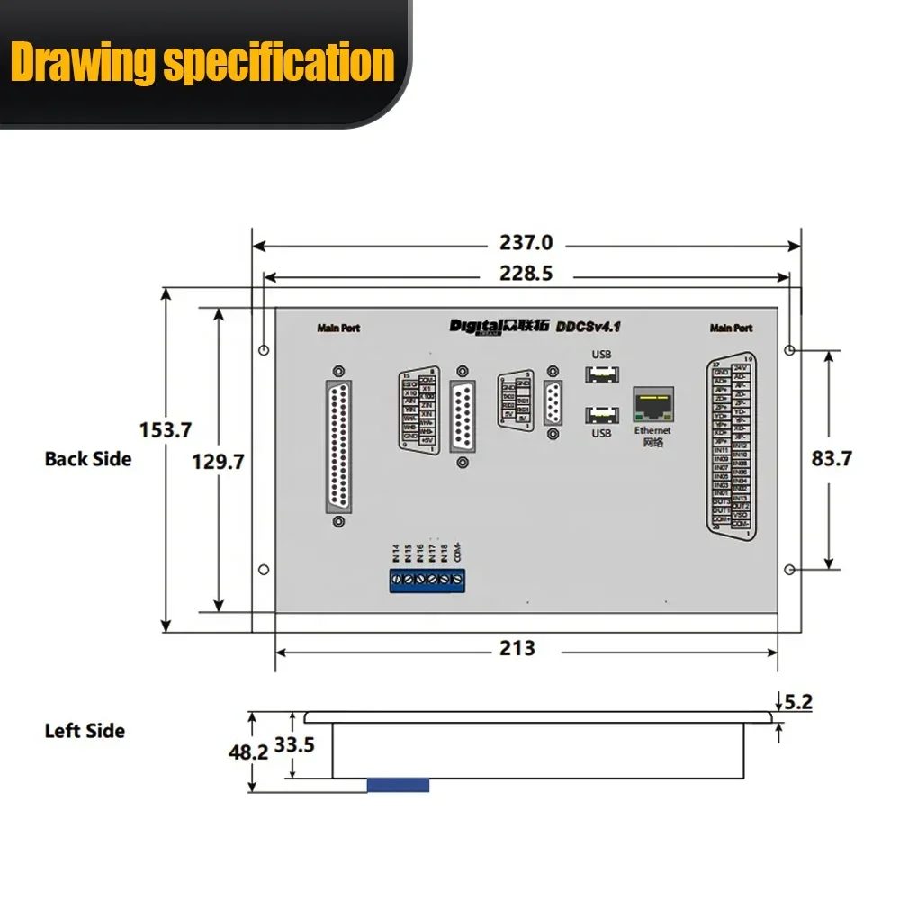 Ddcs V4.1 4 Axis Cnc Offline Controller - 2026 HLTNC En Yeni DDCS V4.1