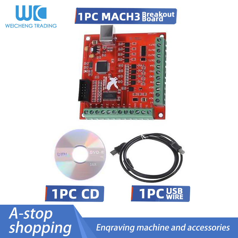 Mach3 Usb Cnc Controller 4 Axis 100Khz - 1 takım 1 adet MACH3 kesme