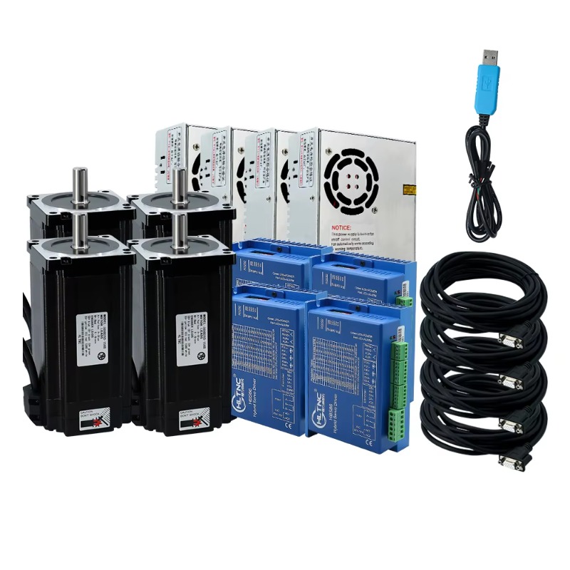 Hybrid Servo Driver Nema 34 8.5Nm - 4 Eksenli Nema 34 Kapalı Döngü