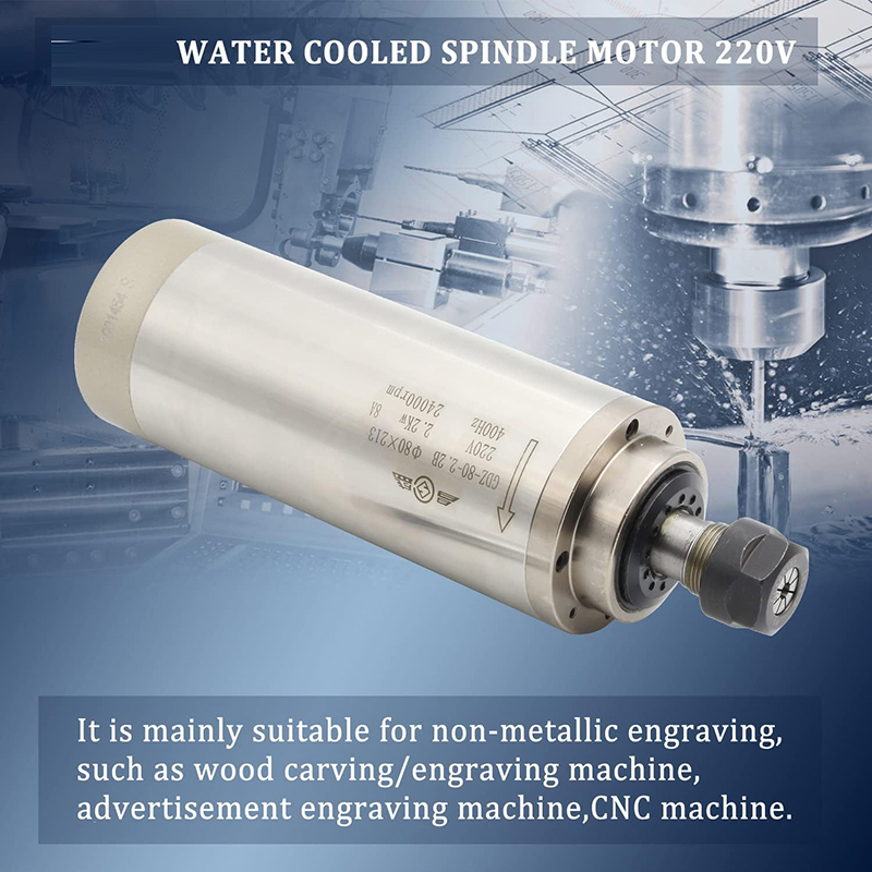Er20 Collet Chuck Spindle Motor 220V - 2.2KW 1.5KW CNC Mili Motoru 220V