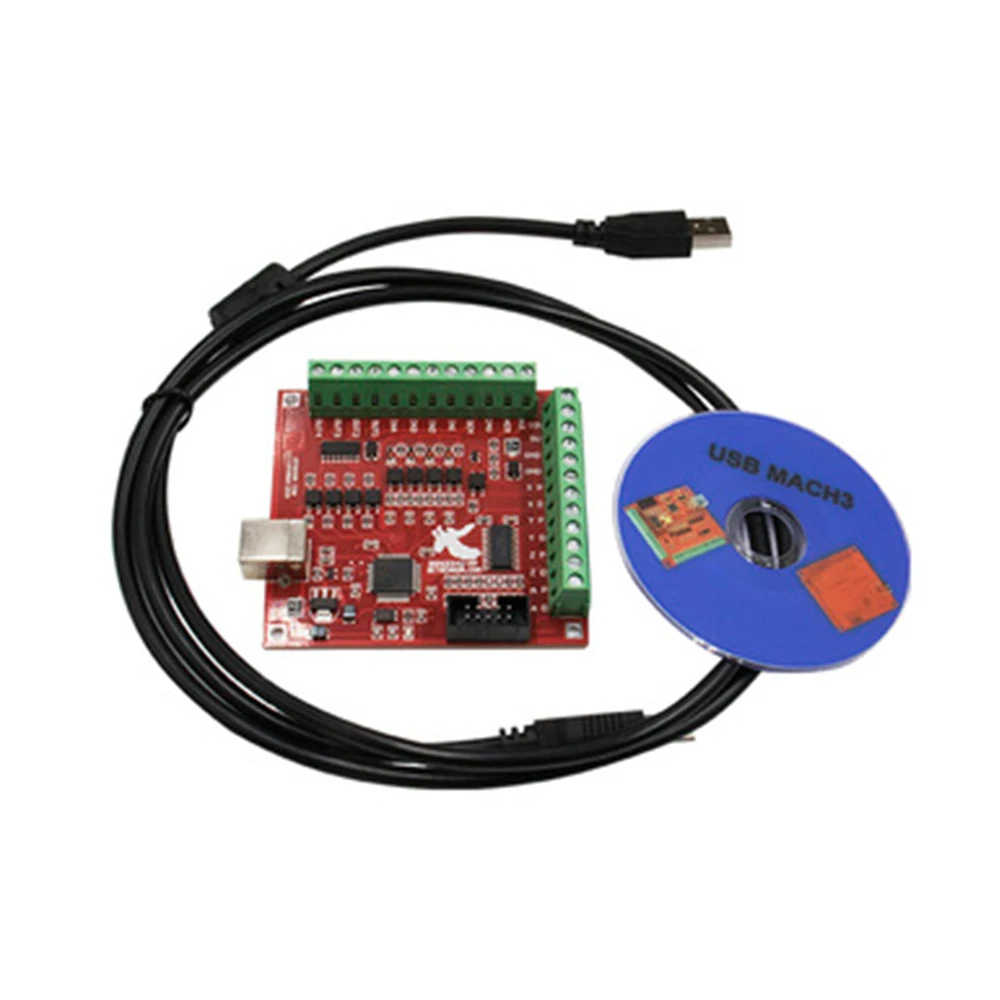 Mach3 Usb Cnc Controller 4 Axis 100Khz - 3 adet/takım 1 adet MACH3 kesme