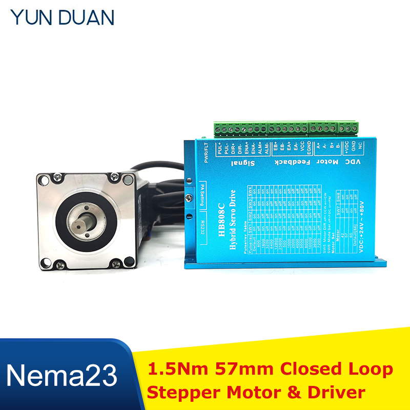 Nema 23 Closed Loop Stepper Motor Driver Kit - 1.5Nm Kapalı Döngü Step Motor Sürücüsü