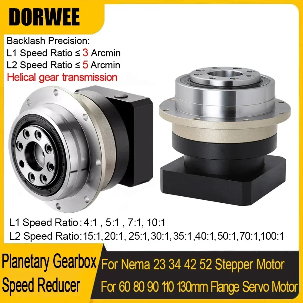 Planetary Gearbox Reducer Nema 23 34 - Planet Şanzıman Yüksek Hassasiyetli Helisel Dişli