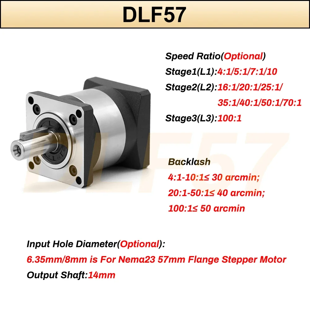 6.35/8/11/14Mm Giriş Planet Re - Planetary Gearbox Reducer Nema 23 34 incelemesi ve fiyatı