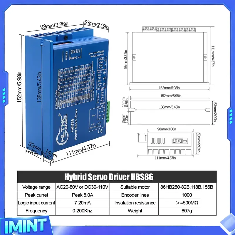 4 Eksenli Nema 34 Kapalı Döngü - Hybrid Servo Driver Nema 34 8.5Nm incelemesi ve fiyatı