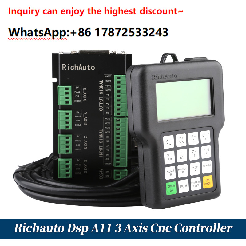 Dsp A11 Richauto 3 eksenli Cnc - Richauto A11 Dsp Controller 3 Axis incelemesi ve fiyatı