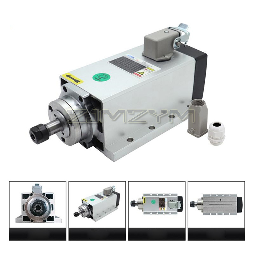 1.5KW HIZ80x73-1.5 Kare Hava S - Air Cooled 1.5Kw Spindle Motor Inverter 110V incelemesi ve fiyatı