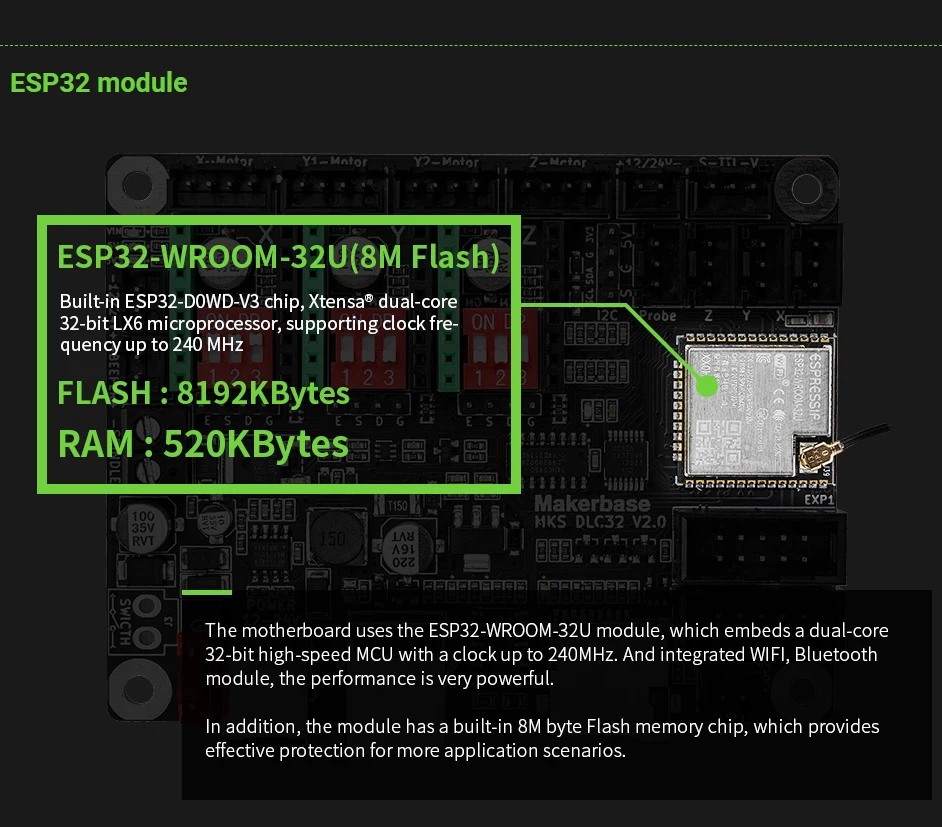 Makerbase MKS DLC32 V2.1 32Bit - Grbl 32 Bit Control Board Offline Display incelemesi ve fiyatı