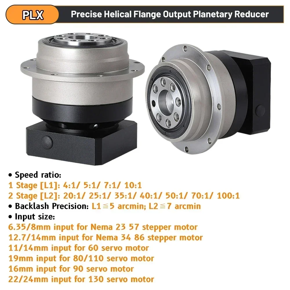 Dairesel Flanş Helisel Dişli P - Planetary Gearbox Reducer Nema 23 34 incelemesi ve fiyatı