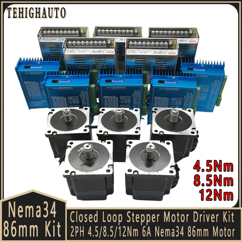 Nema34 86mm Kapalı Döngü Step  - Hybrid Servo Driver Nema 34 8.5Nm incelemesi ve fiyatı