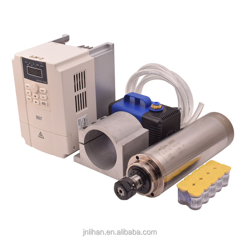 Motor İnvertör VFD Kiti Cnc Sp - 2.2Kw Water Cooled Spindle Kit Vfd incelemesi ve fiyatı