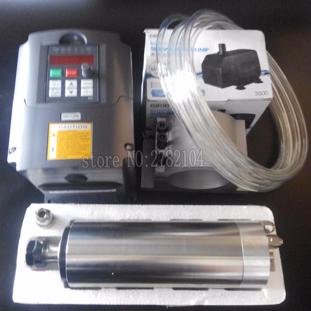 Su Soğutmalı Mil Kiti 2.2KW CN - 2.2Kw Water Cooled Spindle Kit Vfd incelemesi ve fiyatı