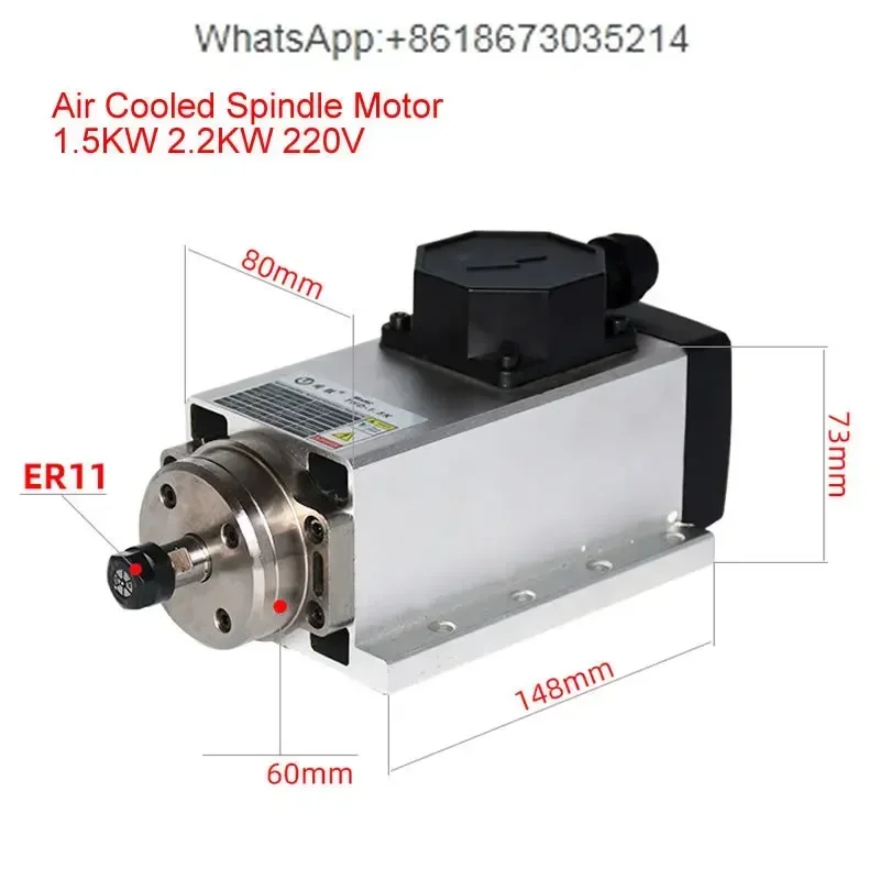 800W 1.5W 2.2KW 3.5KW 4.5KW 6K - Er20 Collet Chuck Spindle Motor 220V incelemesi ve fiyatı