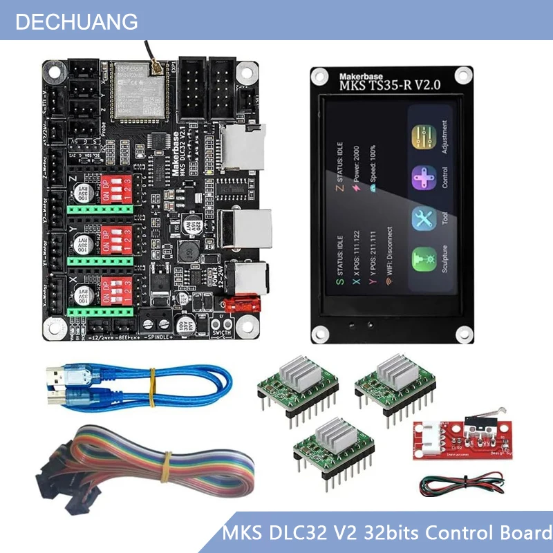 MKS DLC32 V2 GRBL Çevrimdışı W - Grbl 32 Bit Control Board Offline Display incelemesi ve fiyatı