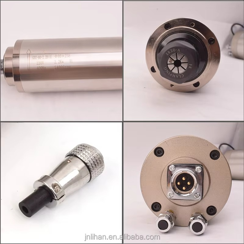 2.2KW 220V Su Soğutmalı Takım  - 2.2Kw Water Cooled Spindle Kit Vfd incelemesi ve fiyatı