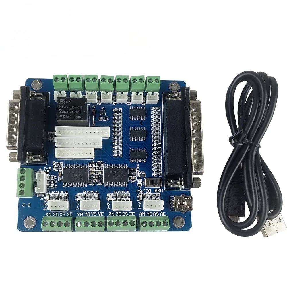 Mach3 5 Eksenli CNC Gravür Mak - 5 Axis Cnc Breakout Board Interface Mach3 incelemesi ve fiyatı