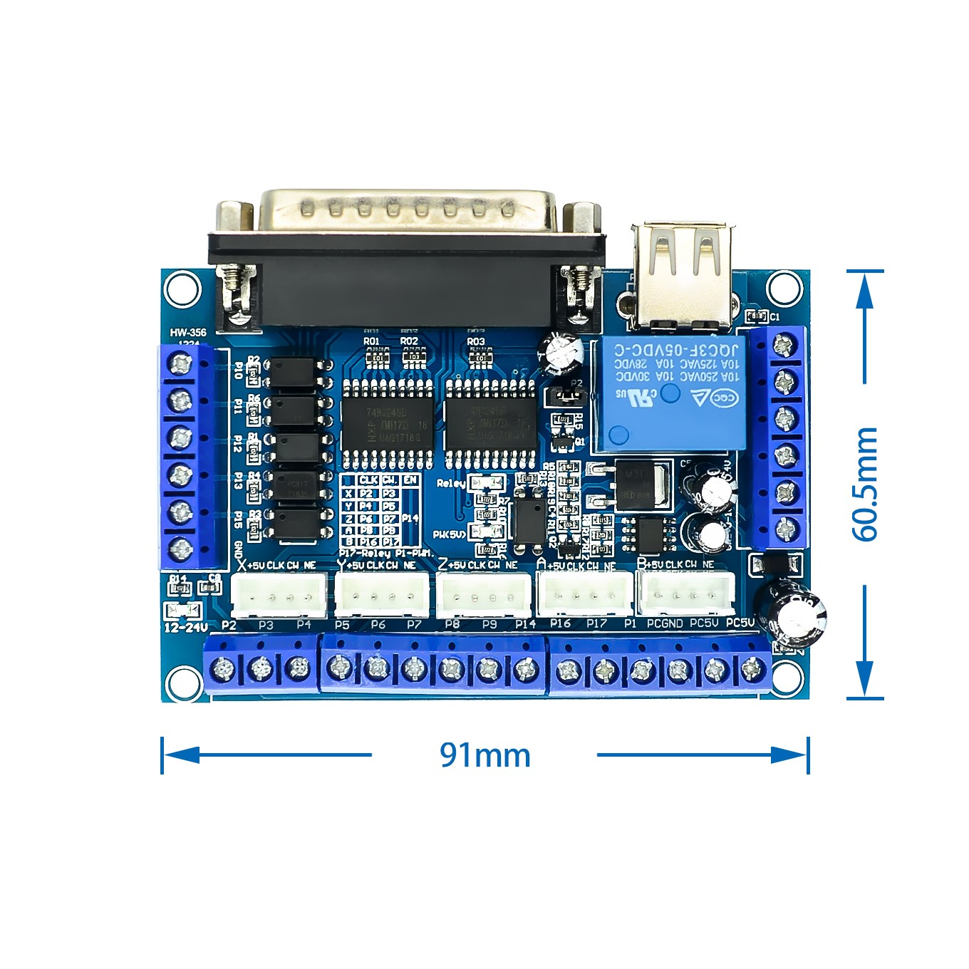 Step Motor Sürücüsü için Yükse - 5 Axis Cnc Breakout Board Interface Mach3 incelemesi ve fiyatı