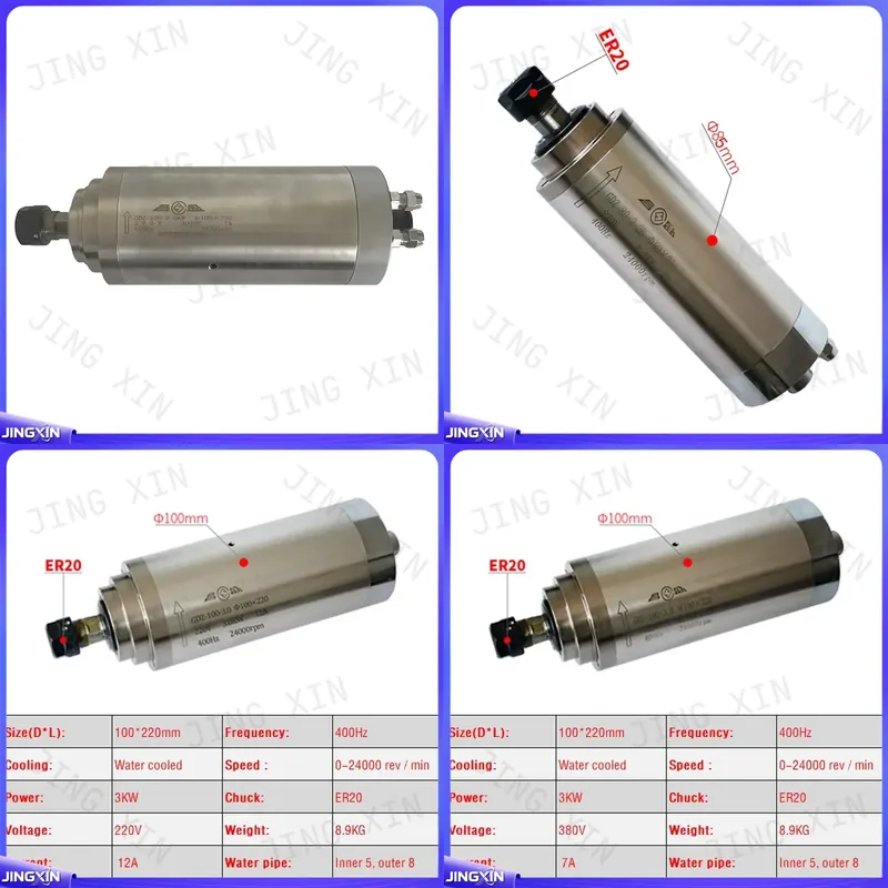 CNC Spindle Motoru için özel 2 - Er20 Collet Chuck Spindle Motor 220V incelemesi ve fiyatı