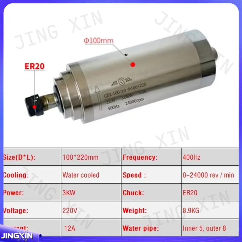 CNC Spindle Motoru için özel 2 - Er20 Collet Chuck Spindle Motor 220V incelemesi ve fiyatı